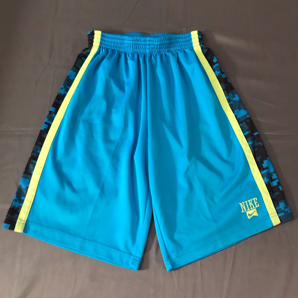 Boys 12-13 Blue & Yellow Nike Athletic Shorts Sz L